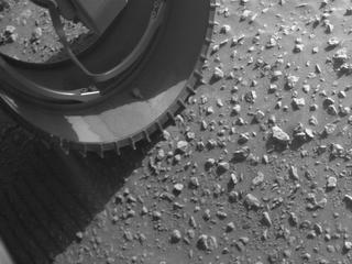 View image taken on Mars, Mars Perseverance Sol 196: Front Left Hazard Avoidance Camera (Hazcam)