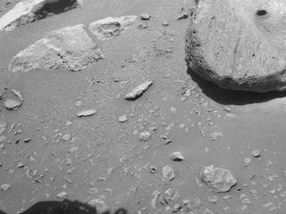 View image taken on Mars, Mars Perseverance Sol 197: Front Left Hazard Avoidance Camera (Hazcam)