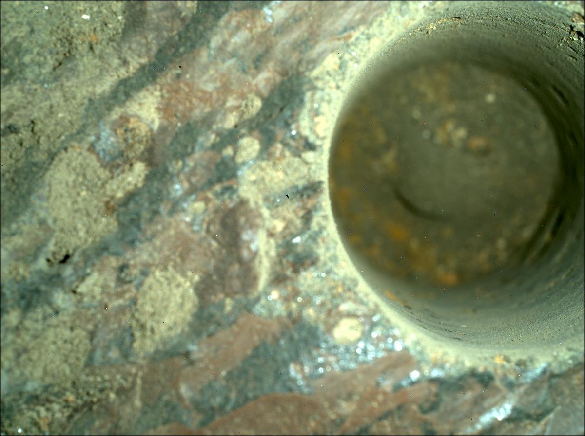 This image was taken by SHERLOC_WATSON onboard NASA's Mars rover Perseverance on Sol 198