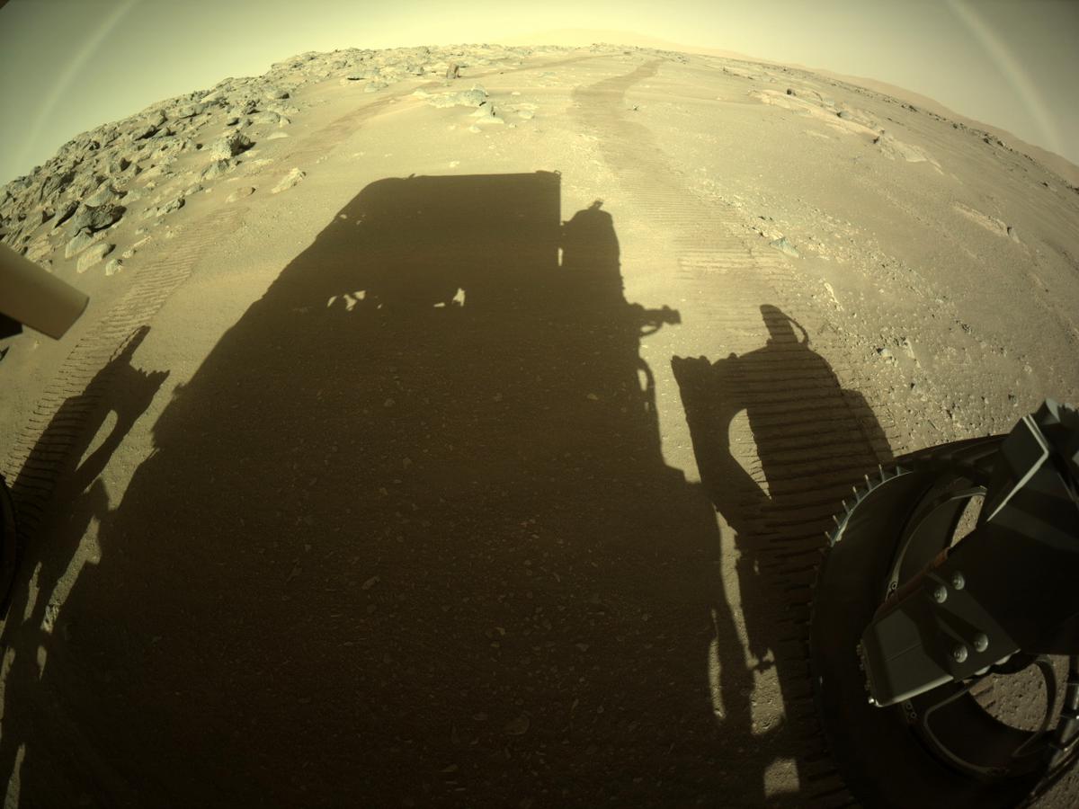 This image was taken by REAR_HAZCAM_RIGHT onboard NASA's Mars rover Perseverance on Sol 199