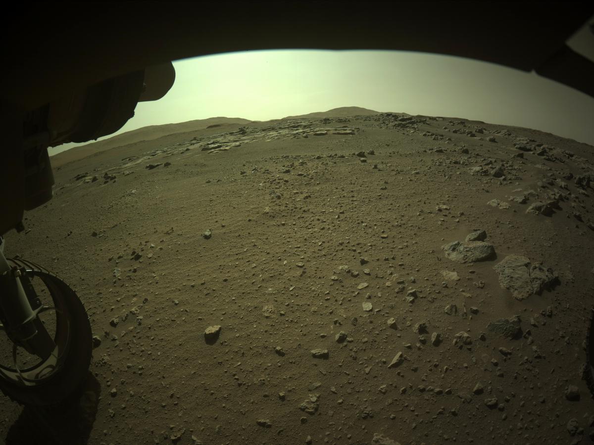 This image was taken by FRONT_HAZCAM_LEFT_A onboard NASA's Mars rover Perseverance on Sol 200