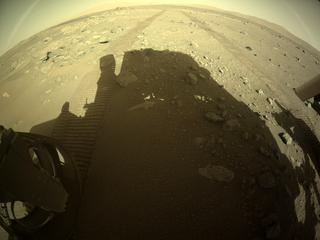 View image taken on Mars, Mars Perseverance Sol 200: Rear Left Hazard Avoidance Camera (Hazcam)