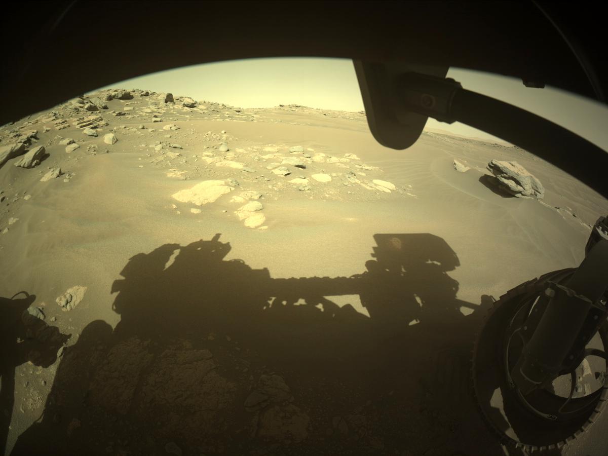 This image was taken by FRONT_HAZCAM_RIGHT_A onboard NASA's Mars rover Perseverance on Sol 203