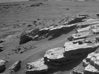 View image taken on Mars, Mars Perseverance Sol 204: Front Left Hazard Avoidance Camera (Hazcam)