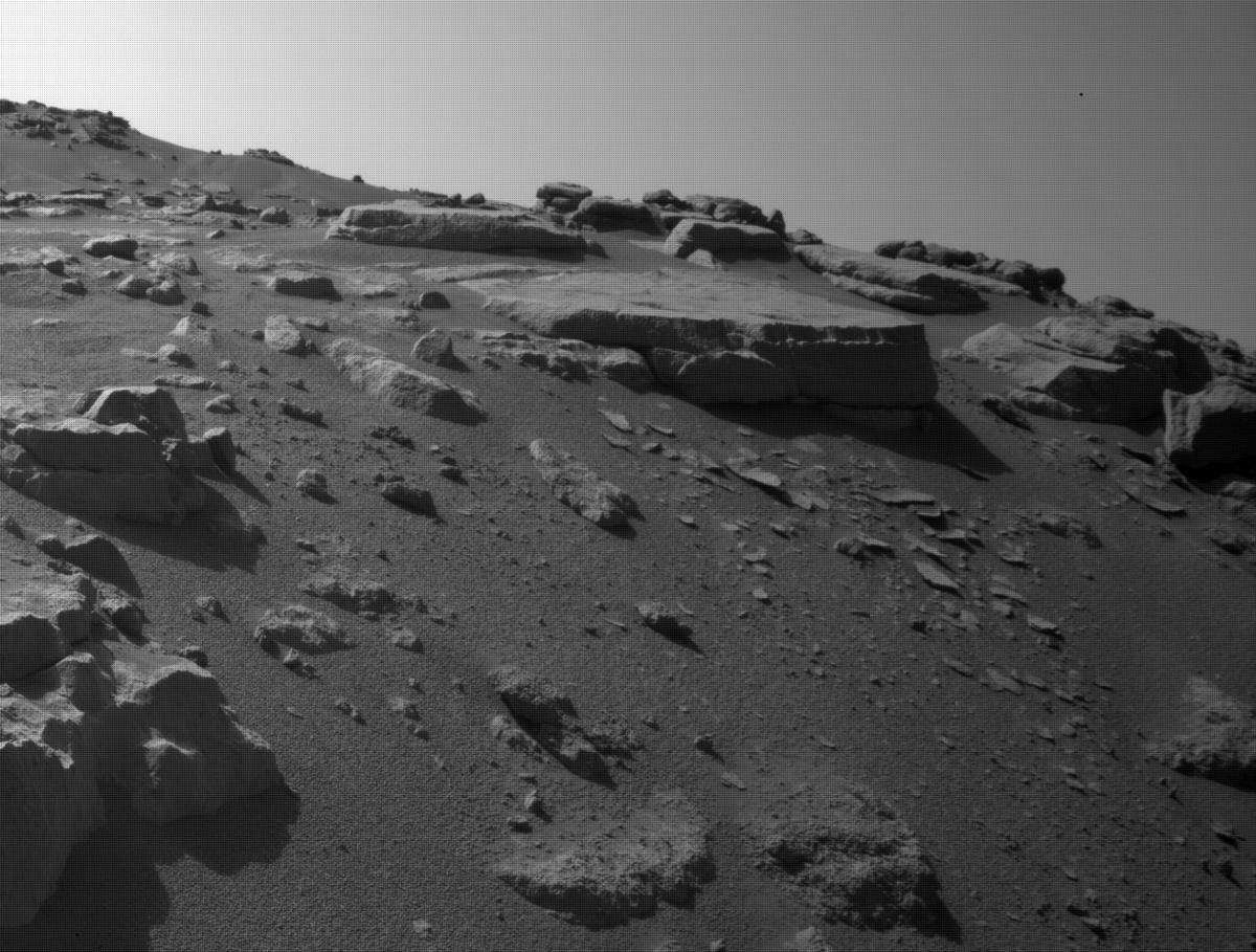 This image was taken by FRONT_HAZCAM_LEFT_A onboard NASA's Mars rover Perseverance on Sol 204