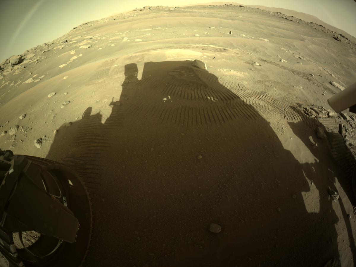 This image was taken by REAR_HAZCAM_LEFT onboard NASA's Mars rover Perseverance on Sol 204