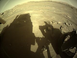 View image taken on Mars, Mars Perseverance Sol 204: Rear Right Hazard Avoidance Camera (Hazcam)
