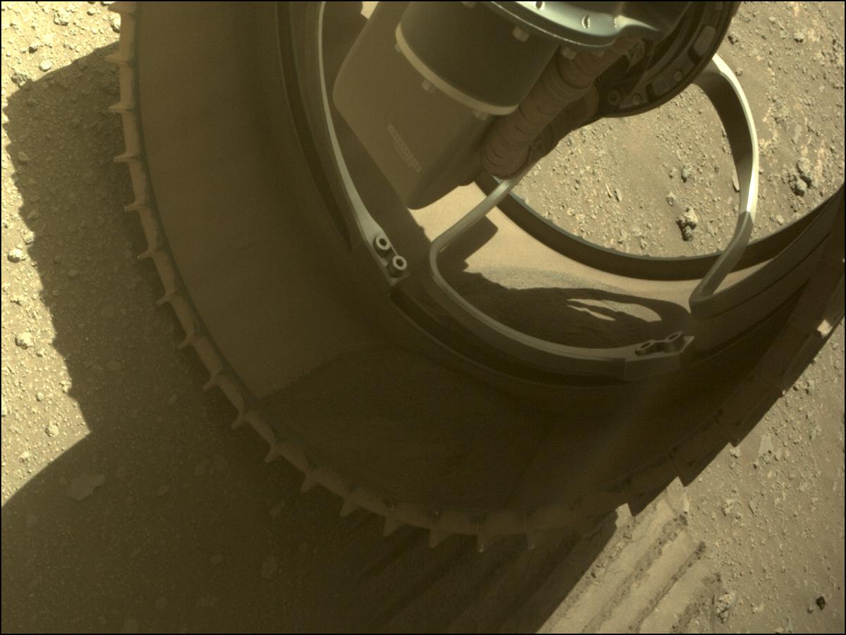 This image was taken by FRONT_HAZCAM_RIGHT_A onboard NASA's Mars rover Perseverance on Sol 206