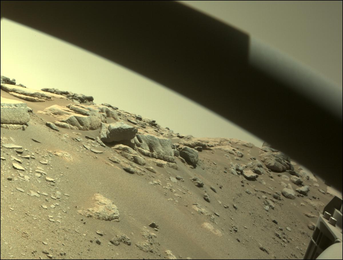 This image was taken by FRONT_HAZCAM_RIGHT_A onboard NASA's Mars rover Perseverance on Sol 206