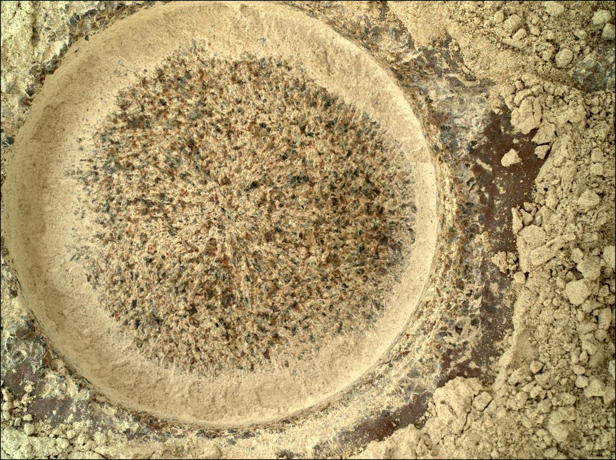 This image was taken by SHERLOC_WATSON onboard NASA's Mars rover Perseverance on Sol 206