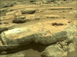 View image taken on Mars, Mars Perseverance Sol 207: Front Right Hazard Avoidance Camera (Hazcam)