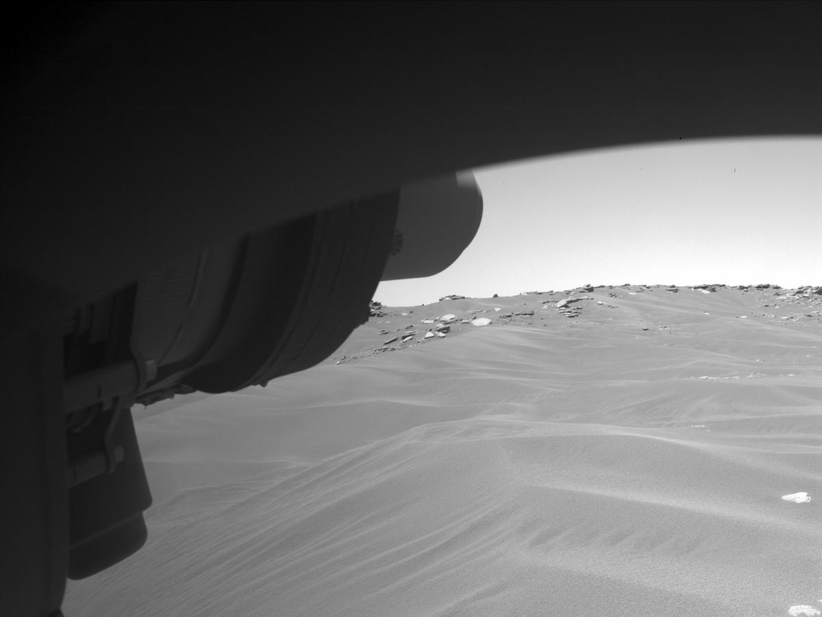This image was taken by FRONT_HAZCAM_LEFT_A onboard NASA's Mars rover Perseverance on Sol 217