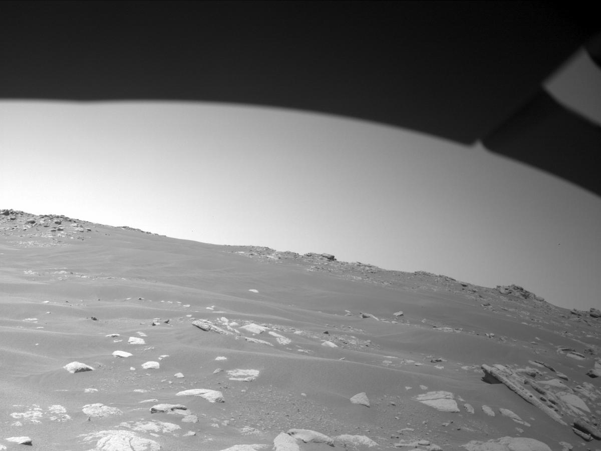 This image was taken by FRONT_HAZCAM_LEFT_A onboard NASA's Mars rover Perseverance on Sol 219