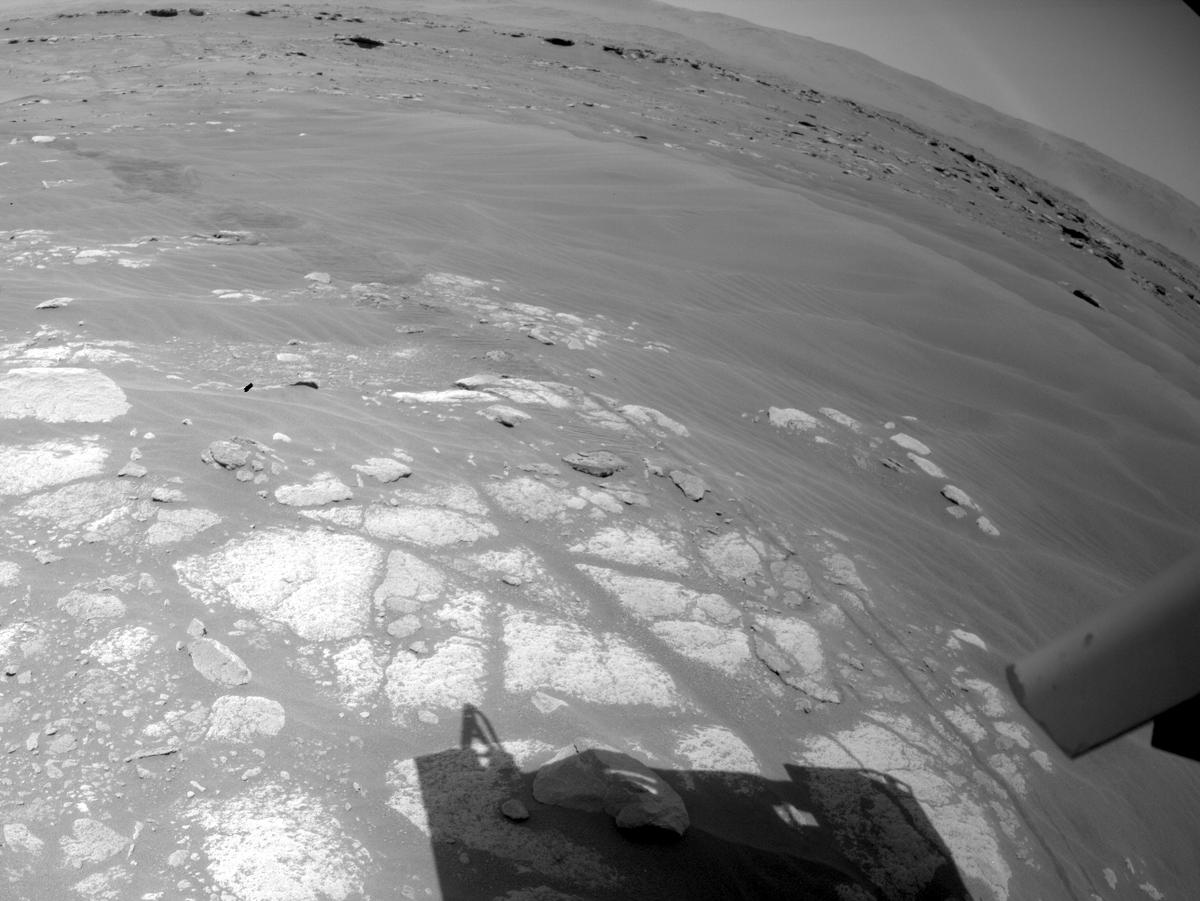 This image was taken by REAR_HAZCAM_LEFT onboard NASA's Mars rover Perseverance on Sol 224