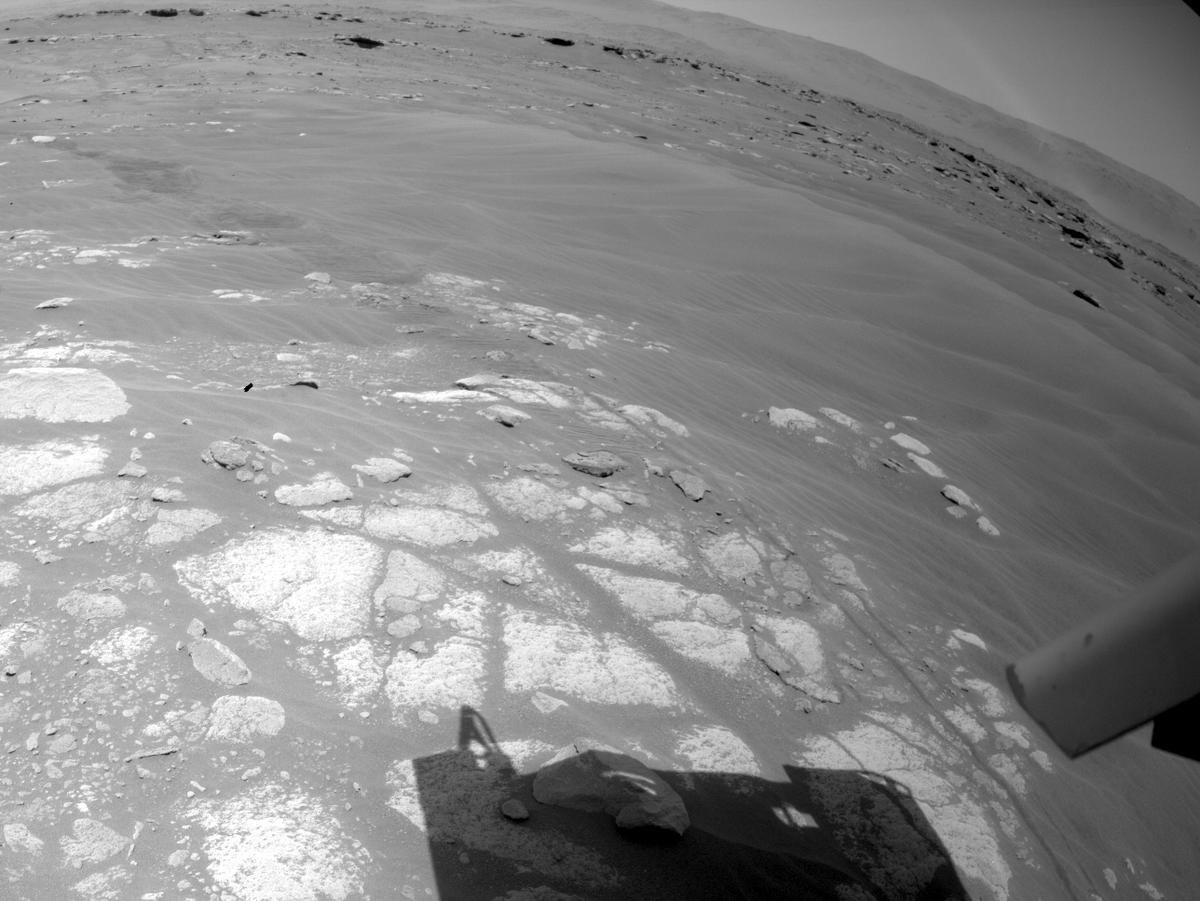 This image was taken by REAR_HAZCAM_LEFT onboard NASA's Mars rover Perseverance on Sol 224