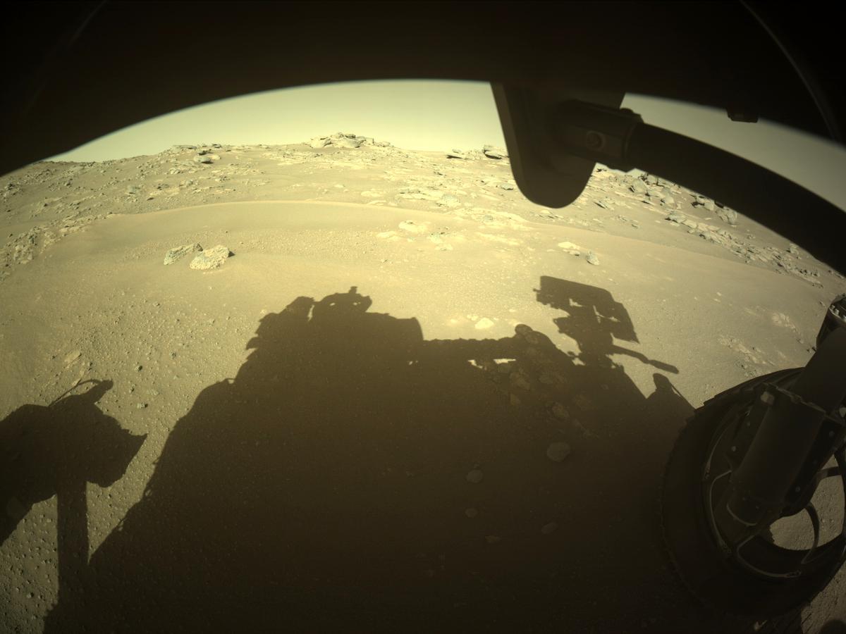 This image was taken by FRONT_HAZCAM_RIGHT_A onboard NASA's Mars rover Perseverance on Sol 237