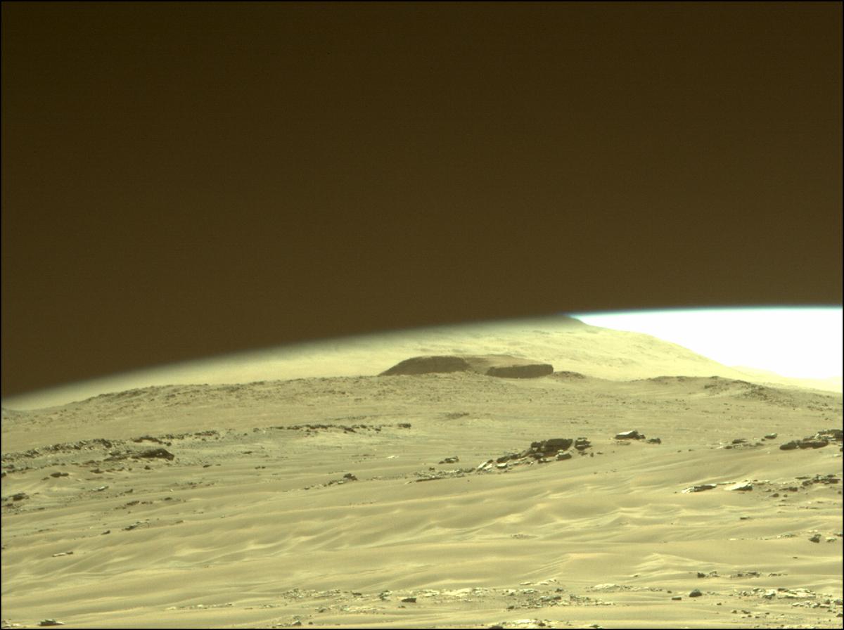 This image was taken by FRONT_HAZCAM_RIGHT_A onboard NASA's Mars rover Perseverance on Sol 239