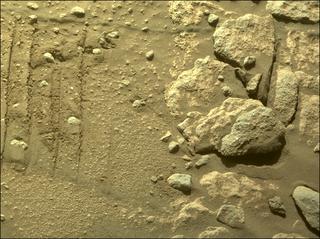 View image taken on Mars, Mars Perseverance Sol 239: Front Right Hazard Avoidance Camera (Hazcam)
