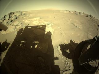 View image taken on Mars, Mars Perseverance Sol 239: Rear Right Hazard Avoidance Camera (Hazcam)
