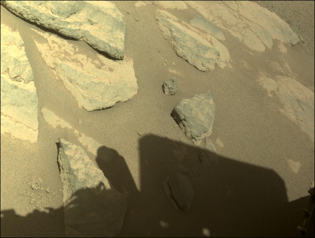 This image was taken by FRONT_HAZCAM_LEFT_A onboard NASA's Mars rover Perseverance on Sol 248
