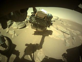 View image taken on Mars, Mars Perseverance Sol 250: Front Left Hazard Avoidance Camera (Hazcam)