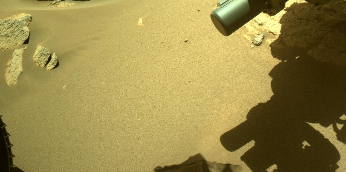 This image was taken by FRONT_HAZCAM_LEFT_A onboard NASA's Mars rover Perseverance on Sol 251