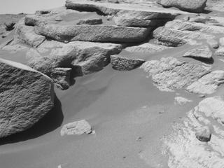 View image taken on Mars, Mars Perseverance Sol 252: Front Left Hazard Avoidance Camera (Hazcam)