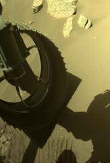 View image taken on Mars, Mars Perseverance Sol 252: Front Left Hazard Avoidance Camera (Hazcam)