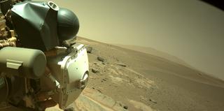 View image taken on Mars, Mars Perseverance Sol 252: Front Left Hazard Avoidance Camera (Hazcam)