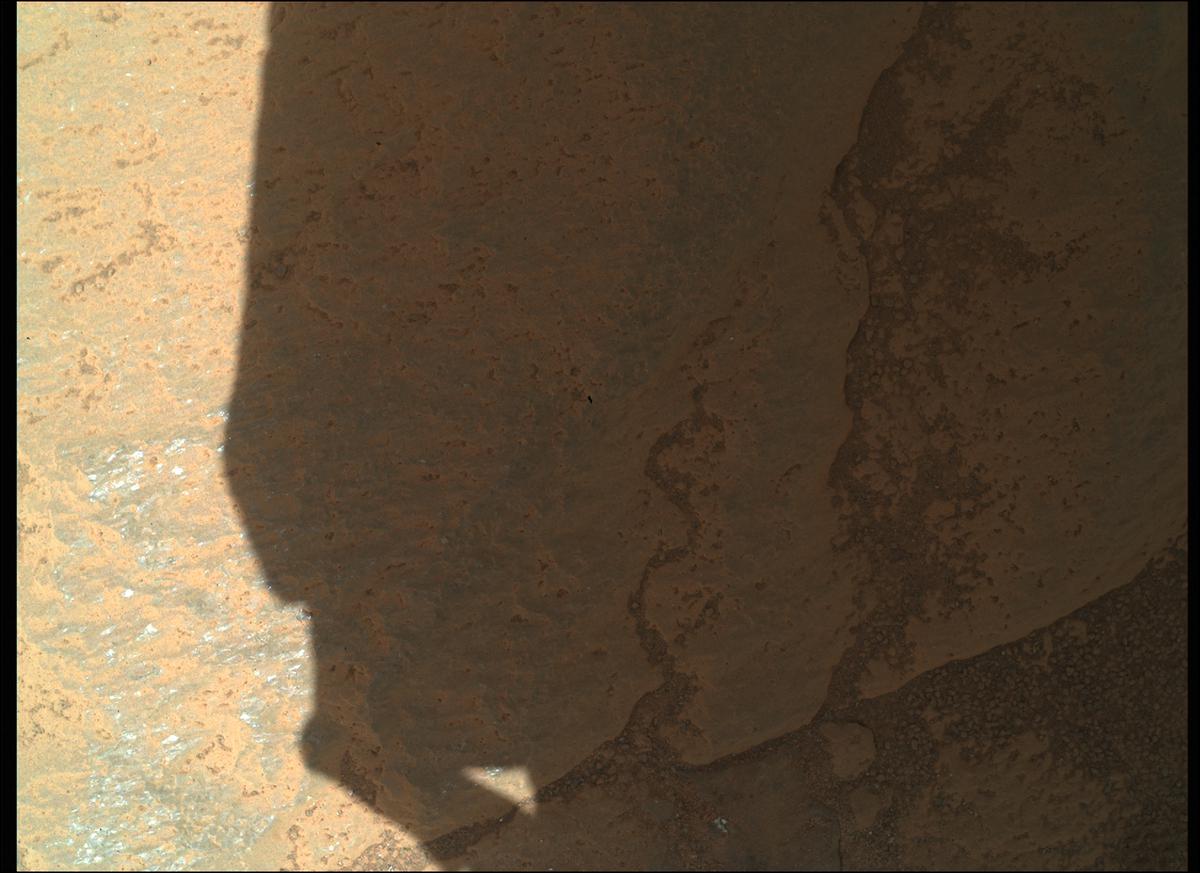 This image was taken by SHERLOC_WATSON onboard NASA's Mars rover Perseverance on Sol 252