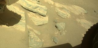 View image taken on Mars, Mars Perseverance Sol 253: Front Right Hazard Avoidance Camera (Hazcam)