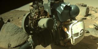 View image taken on Mars, Mars Perseverance Sol 259: Front Right Hazard Avoidance Camera (Hazcam)