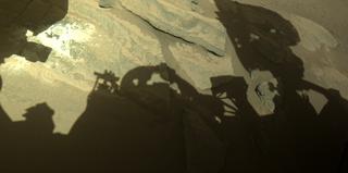 View image taken on Mars, Mars Perseverance Sol 262: Front Left Hazard Avoidance Camera (Hazcam)