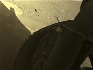 View image taken on Mars, Mars Perseverance Sol 262: Front Right Hazard Avoidance Camera (Hazcam)