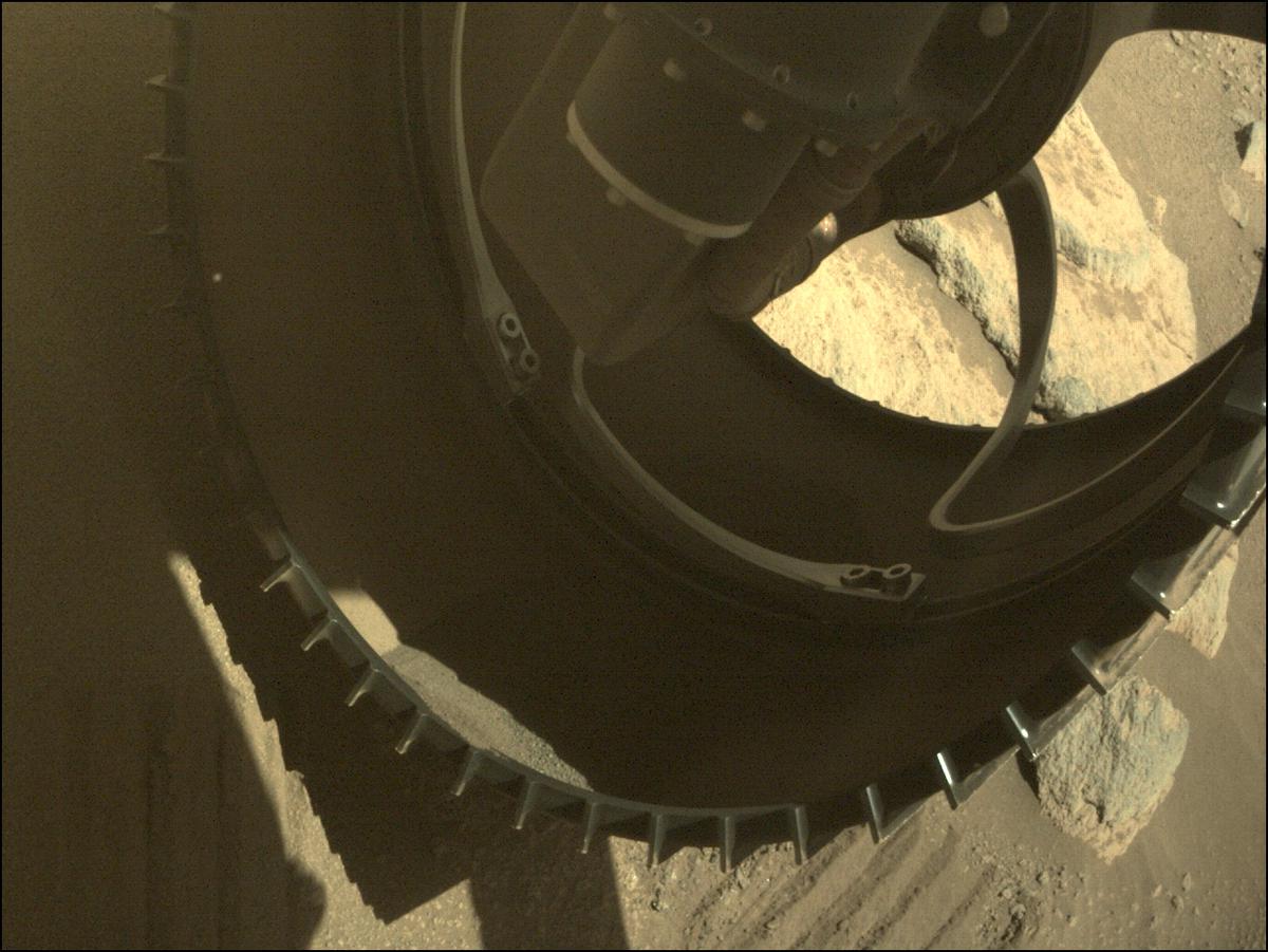 This image was taken by FRONT_HAZCAM_RIGHT_A onboard NASA's Mars rover Perseverance on Sol 263