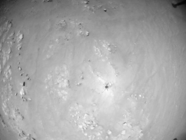 This image was taken by HELI_NAV onboard NASA's Mars rover Perseverance on Sol 268