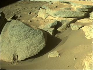 View image taken on Mars, Mars Perseverance Sol 271: Front Right Hazard Avoidance Camera (Hazcam)