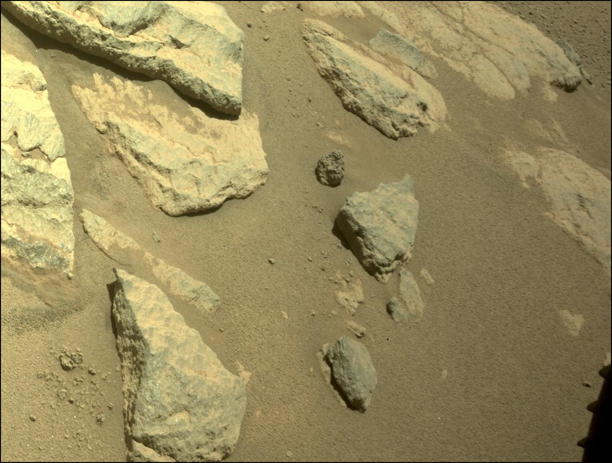 This image was taken by FRONT_HAZCAM_LEFT_A onboard NASA's Mars rover Perseverance on Sol 275