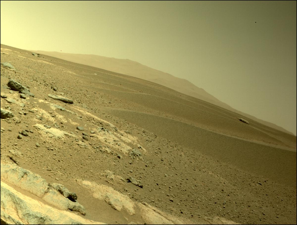 This image was taken by FRONT_HAZCAM_LEFT_A onboard NASA's Mars rover Perseverance on Sol 275