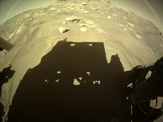 View image taken on Mars, Mars Perseverance Sol 281: Rear Right Hazard Avoidance Camera (Hazcam)