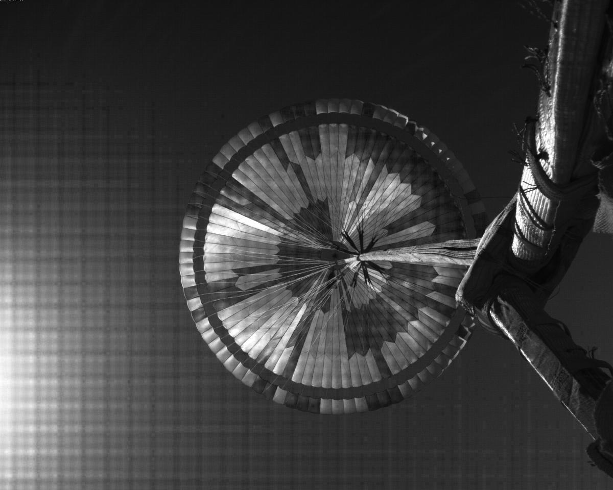 This image was taken by EDL_PUCAM2 onboard NASA's Mars rover Perseverance on Sol 282