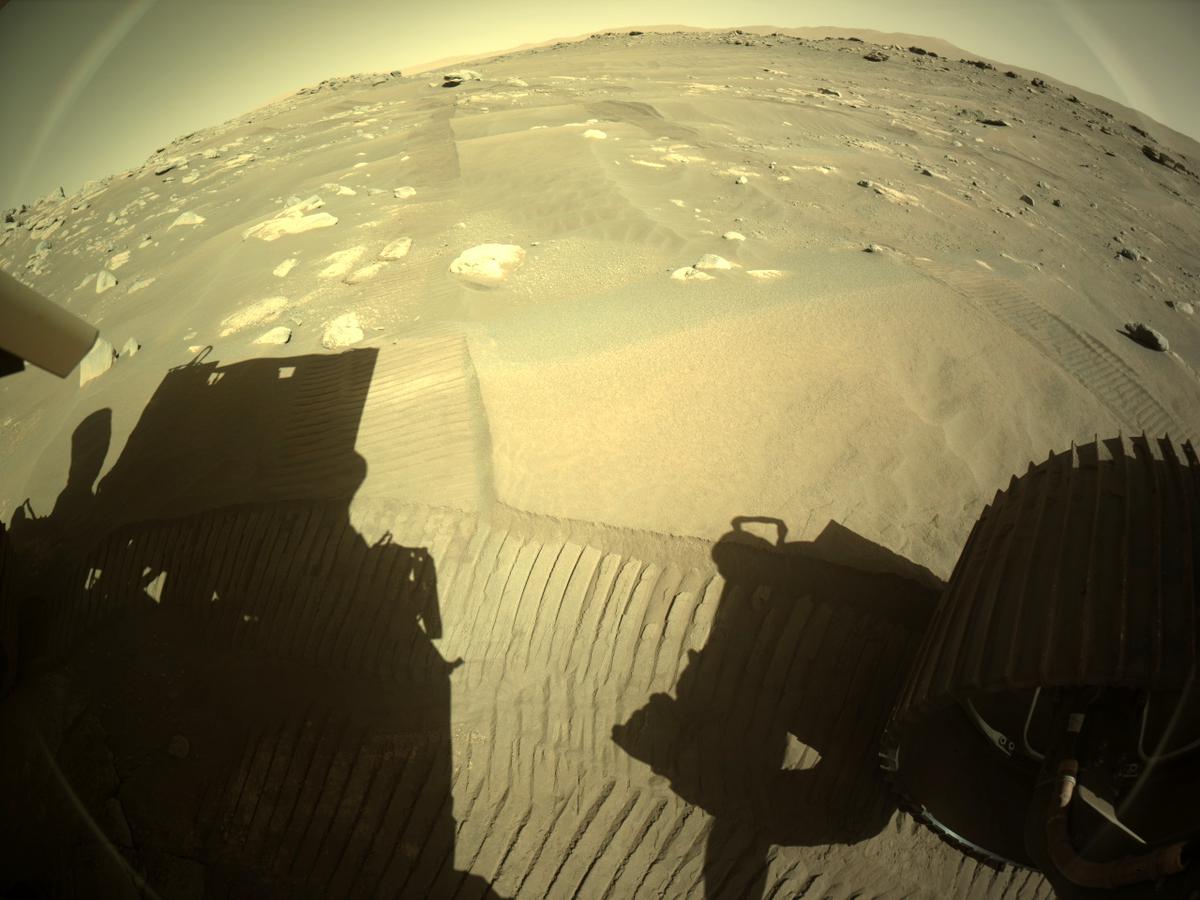 This image was taken by REAR_HAZCAM_RIGHT onboard NASA's Mars rover Perseverance on Sol 283