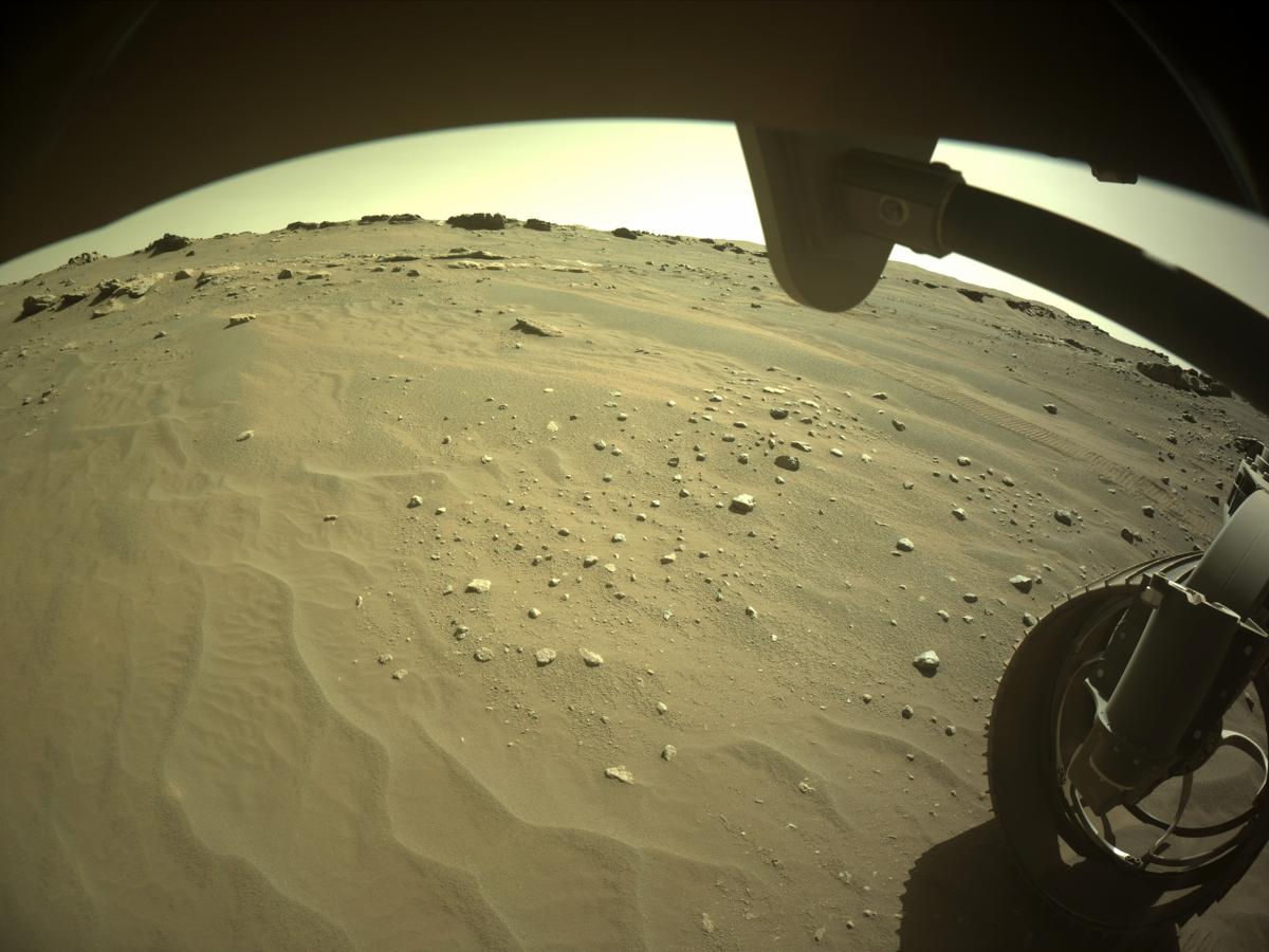 This image was taken by FRONT_HAZCAM_RIGHT_A onboard NASA's Mars rover Perseverance on Sol 285