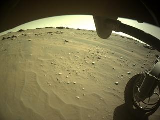 View image taken on Mars, Mars Perseverance Sol 285: Front Right Hazard Avoidance Camera (Hazcam)