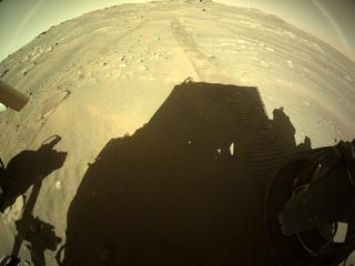 View image taken on Mars, Mars Perseverance Sol 285: Rear Right Hazard Avoidance Camera (Hazcam)
