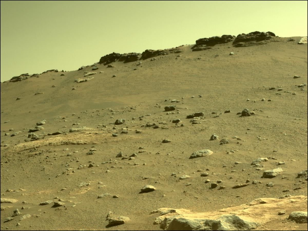 This image was taken by FRONT_HAZCAM_LEFT_A onboard NASA's Mars rover Perseverance on Sol 286
