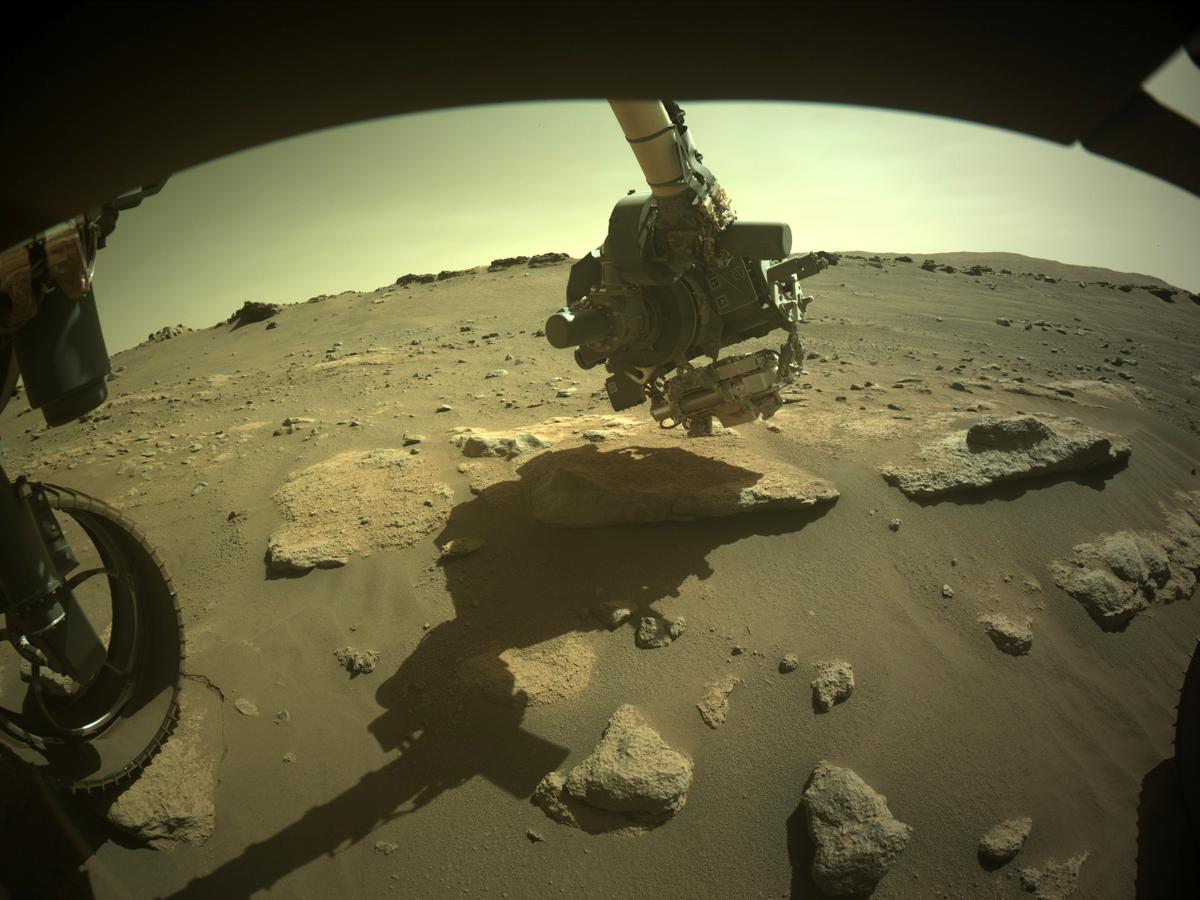 This image was taken by FRONT_HAZCAM_LEFT_A onboard NASA's Mars rover Perseverance on Sol 287
