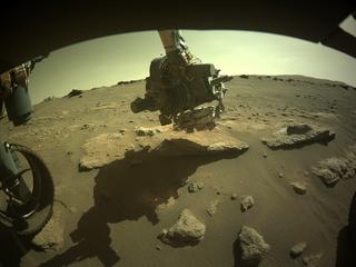 View image taken on Mars, Mars Perseverance Sol 287: Front Left Hazard Avoidance Camera (Hazcam)