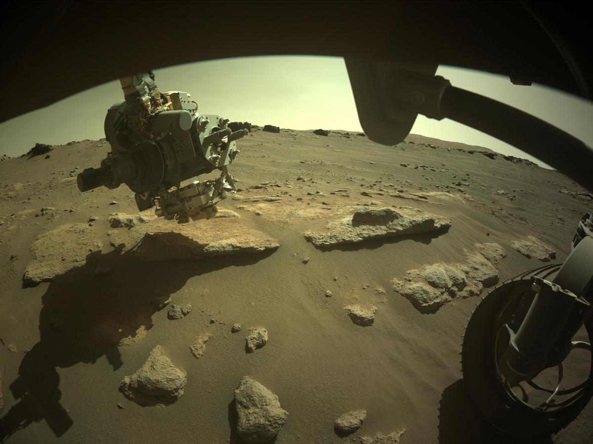 This image was taken by FRONT_HAZCAM_RIGHT_A onboard NASA's Mars rover Perseverance on Sol 287
