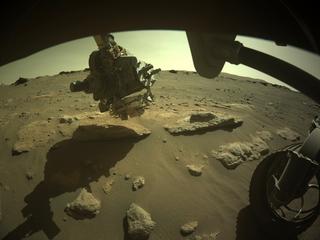 View image taken on Mars, Mars Perseverance Sol 287: Front Right Hazard Avoidance Camera (Hazcam)